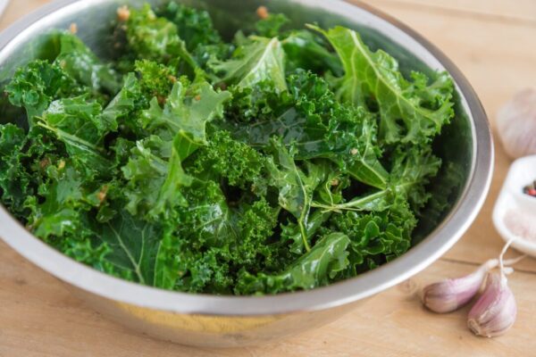 Kale in the bowl